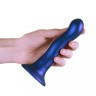 Синий фаллоимитатор Ultra Soft - 18 см.