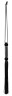 Чёрная мини-плетка с железной ручкой - 26 см.