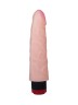 Вибромассажёр-реалистик с розовой головкой - 20,2 см.