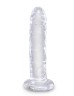Прозрачный фаллоимитатор King Cock Clear 6 Cock - 18,4 см.