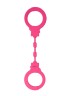 Розовые силиконовые наручники