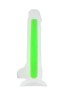 Прозрачно-зеленый фаллоимитатор, светящийся в темноте, Clark Glow - 22 см.