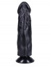 Черный фаллоимитатор-реалистик на присоске №27 - 19,5 см.